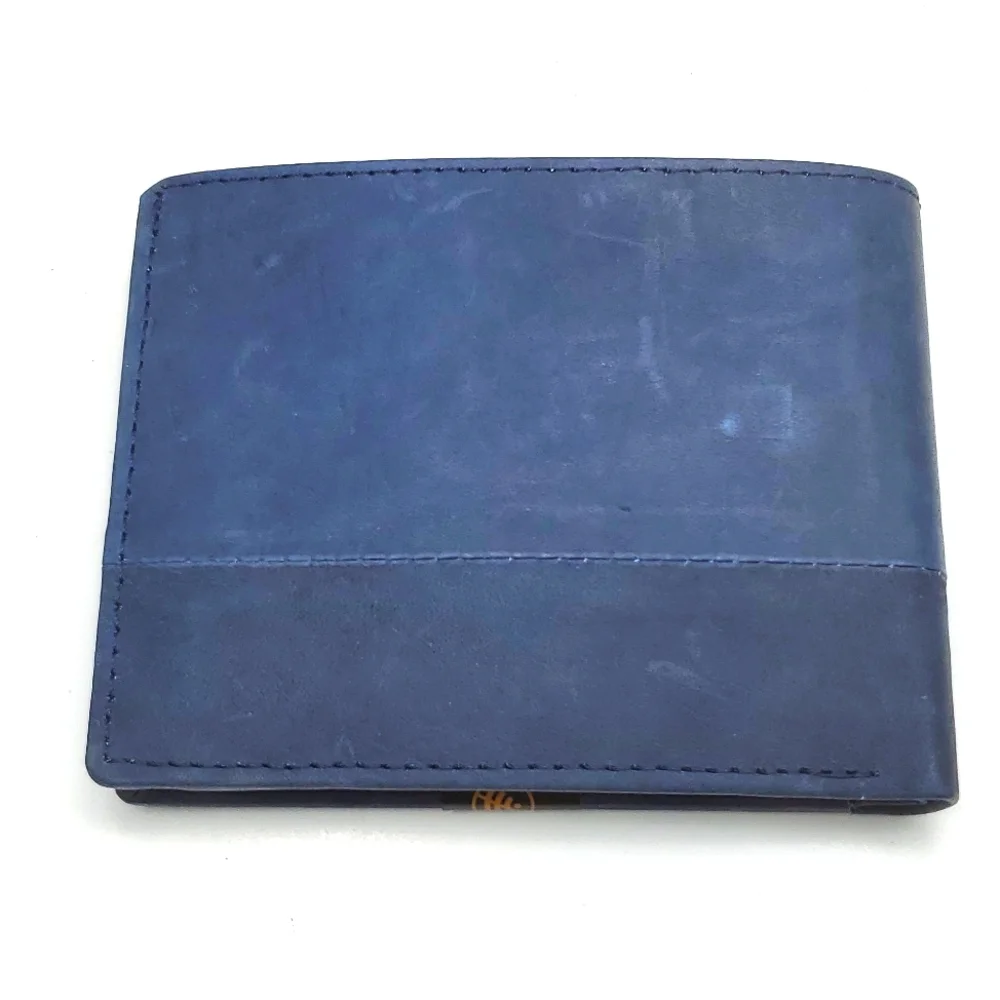 Passage Navy Genuine Leather RFID Wallet NWT